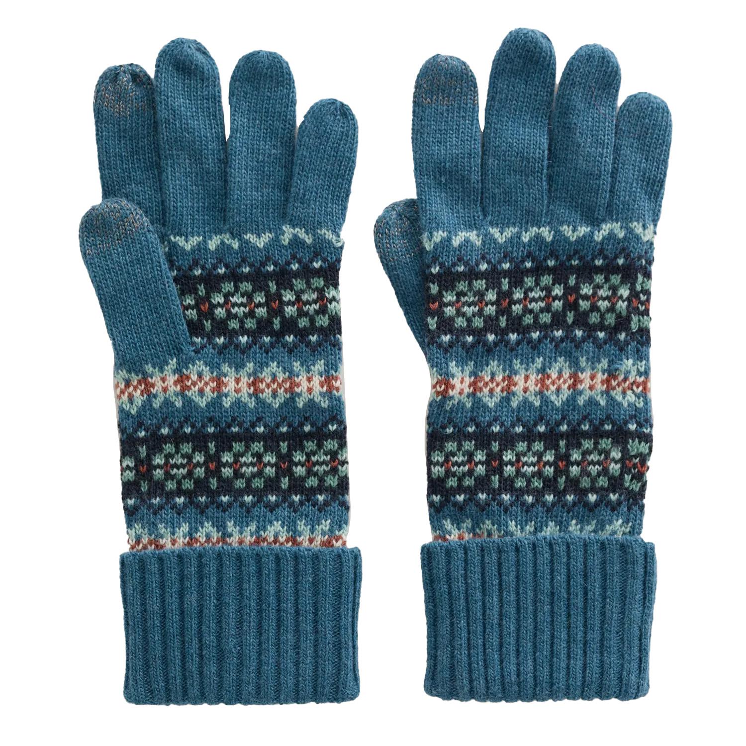 Seasalt Cornwall Very Clever Gloves Blackberry Pick Light Squid