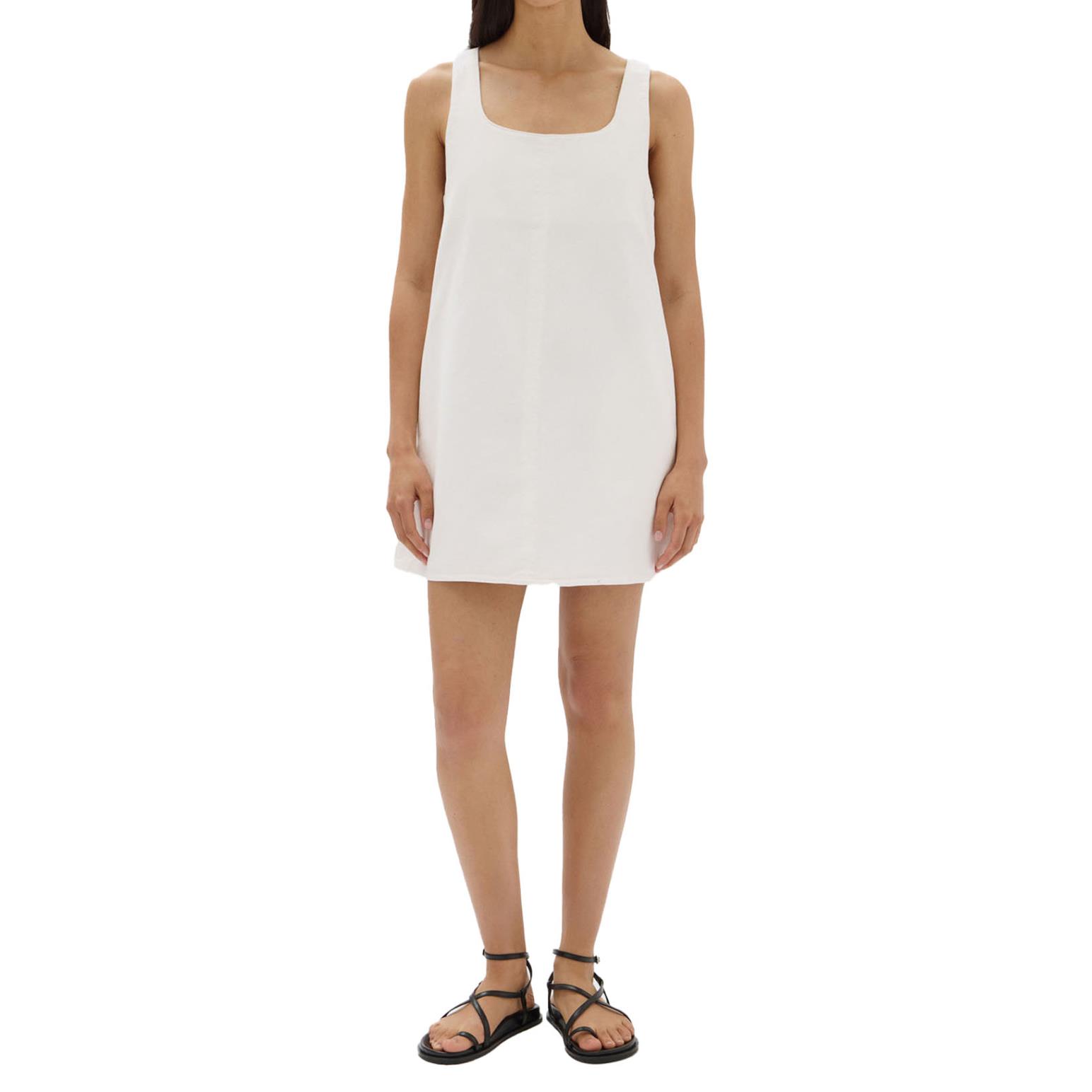 Assembly Label Zoey Twill Mini Dress Cream