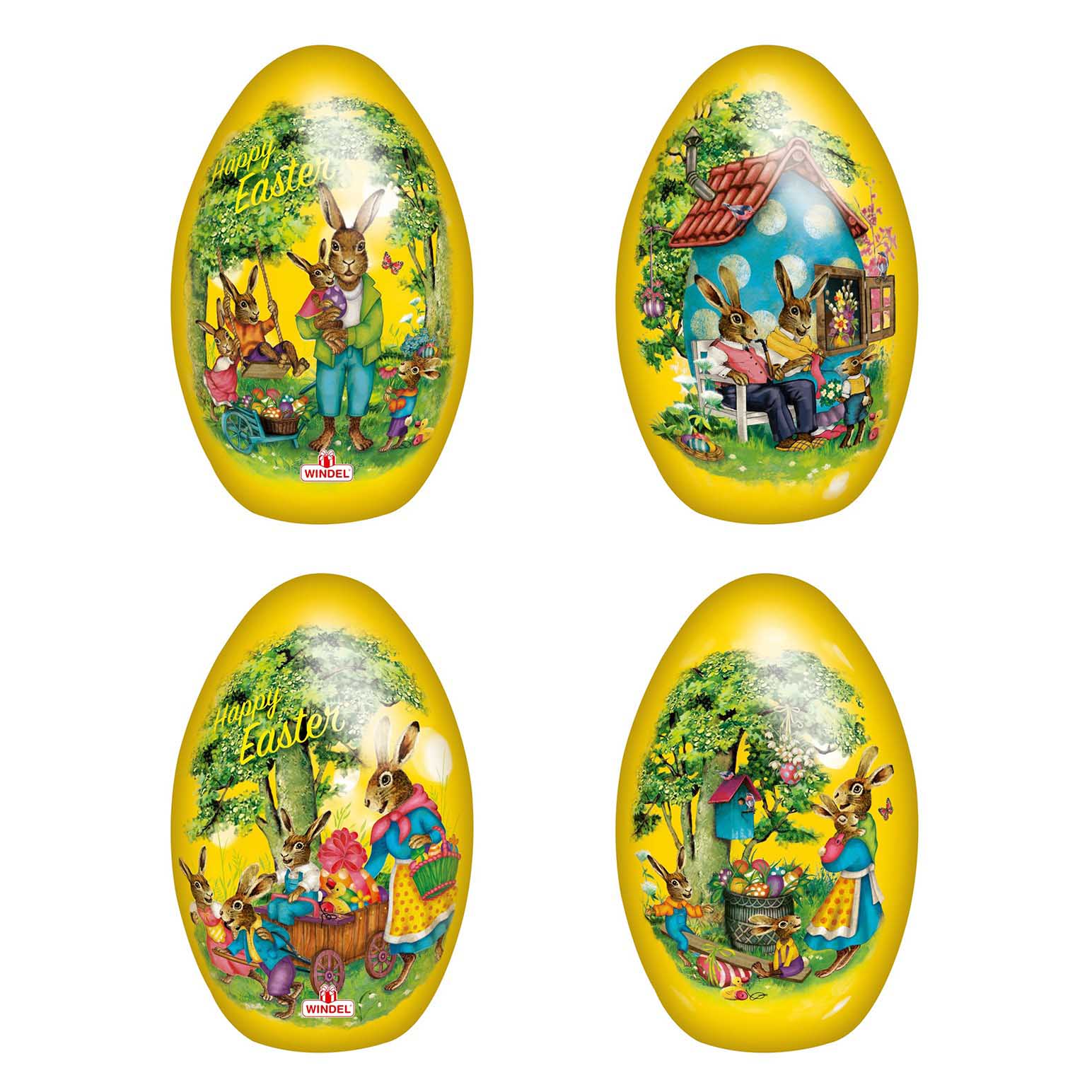 Windel Easter Traditional Tin Easter Egg with Chocolates 100g - Assorted