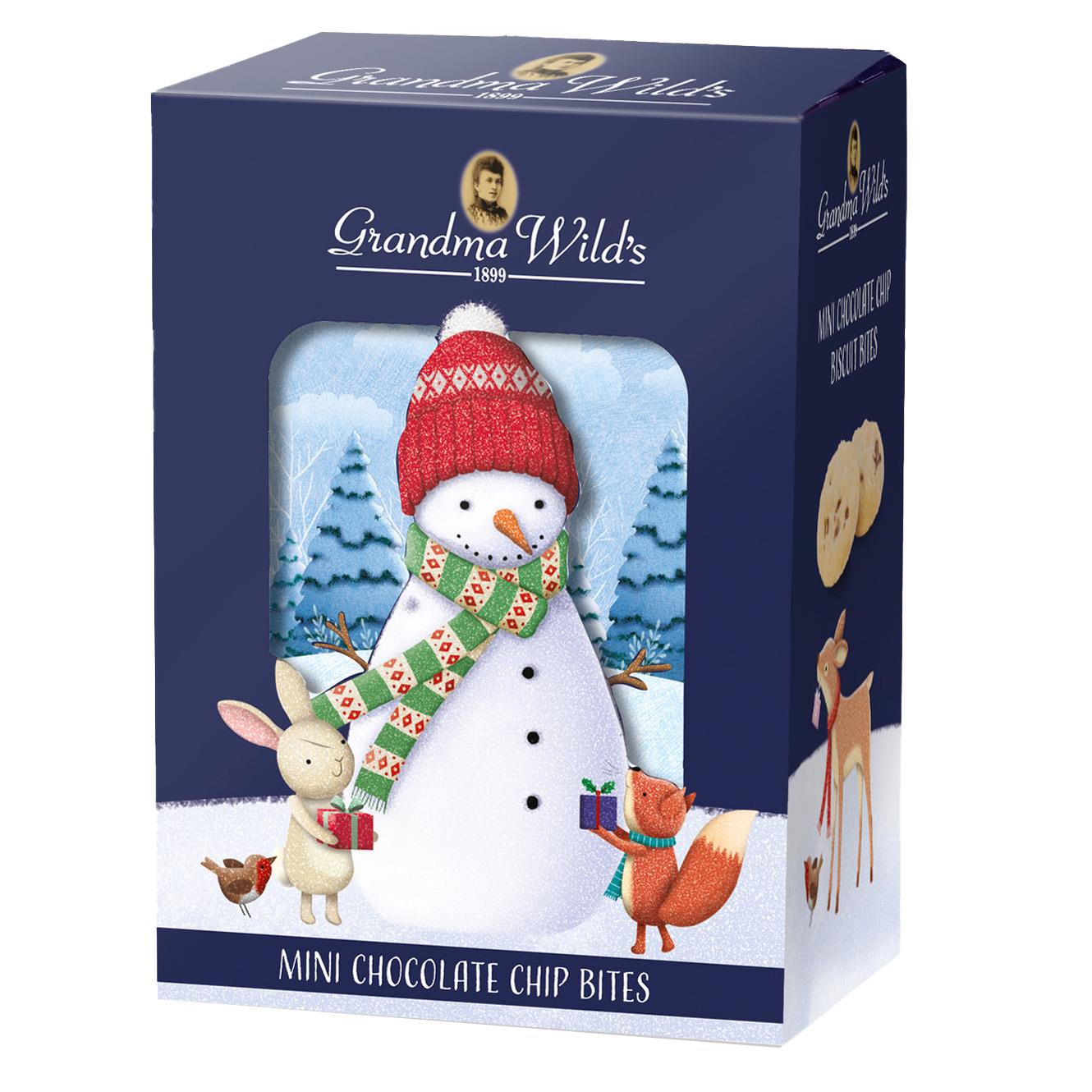 Grandma Wild's 3D Snowman Box Mini Chocolate Chip Bites 150g