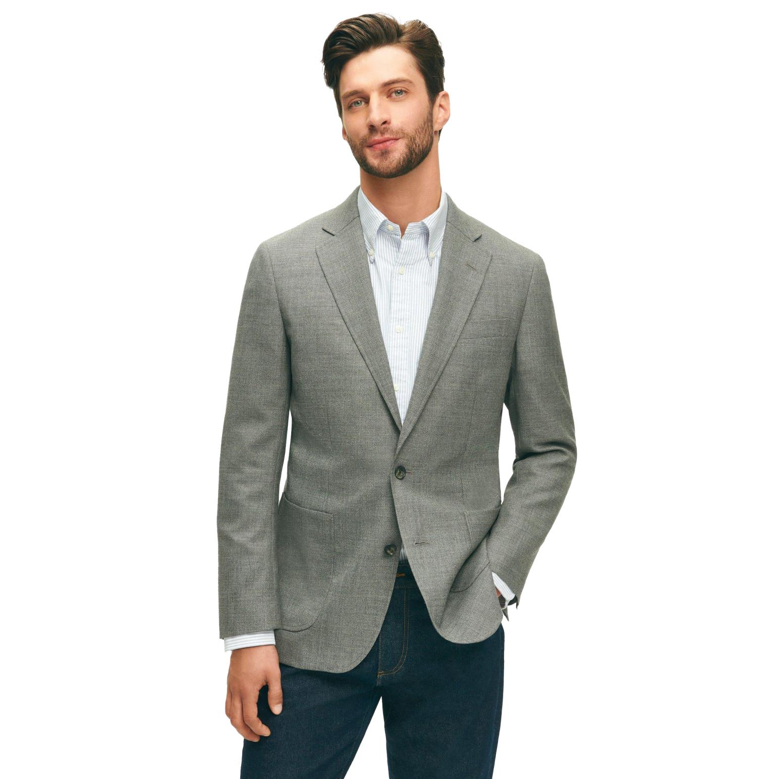 Brooks Brothers Slim Fit Wool Hopsack Sport Coat