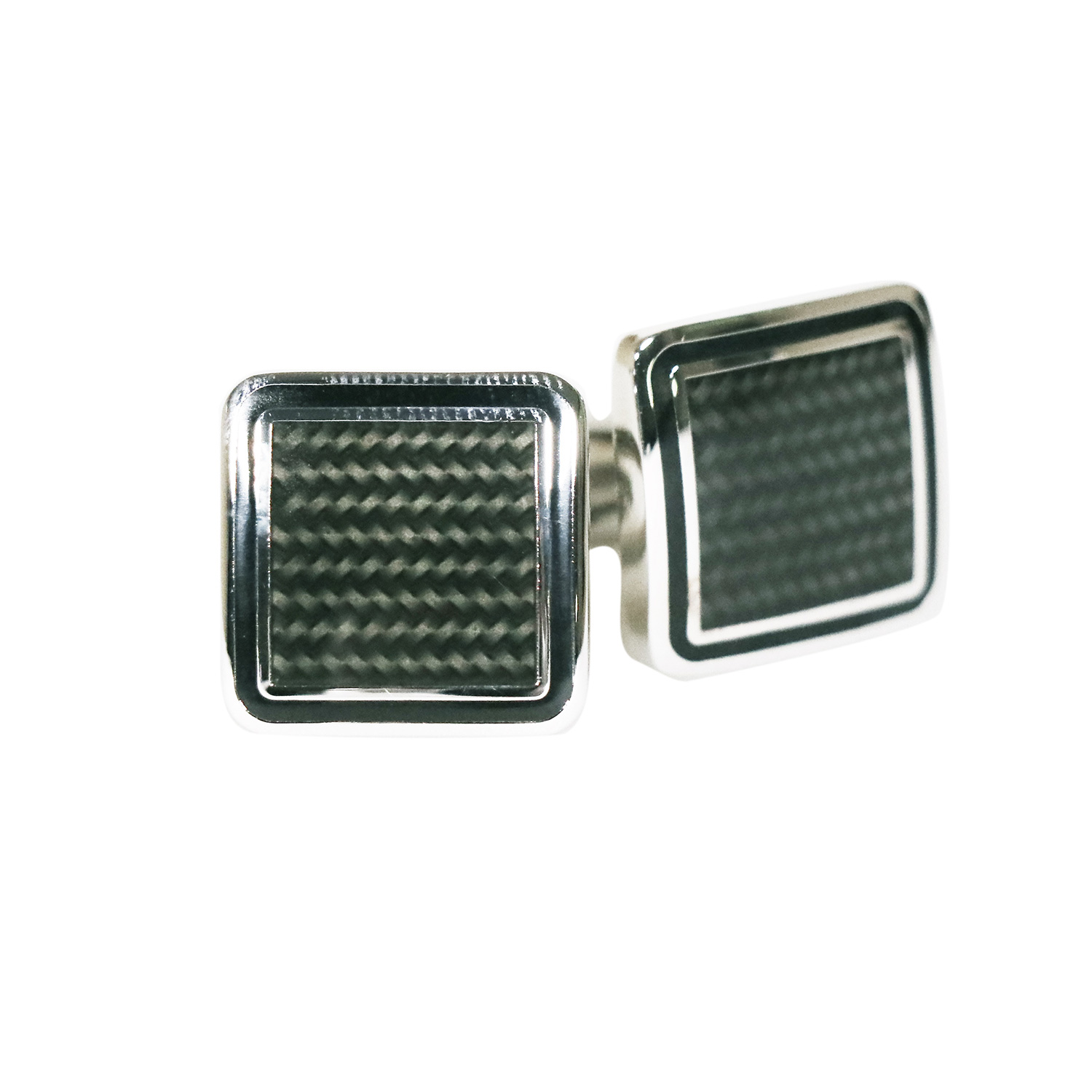 Fellini Graphite Square Cufflinks