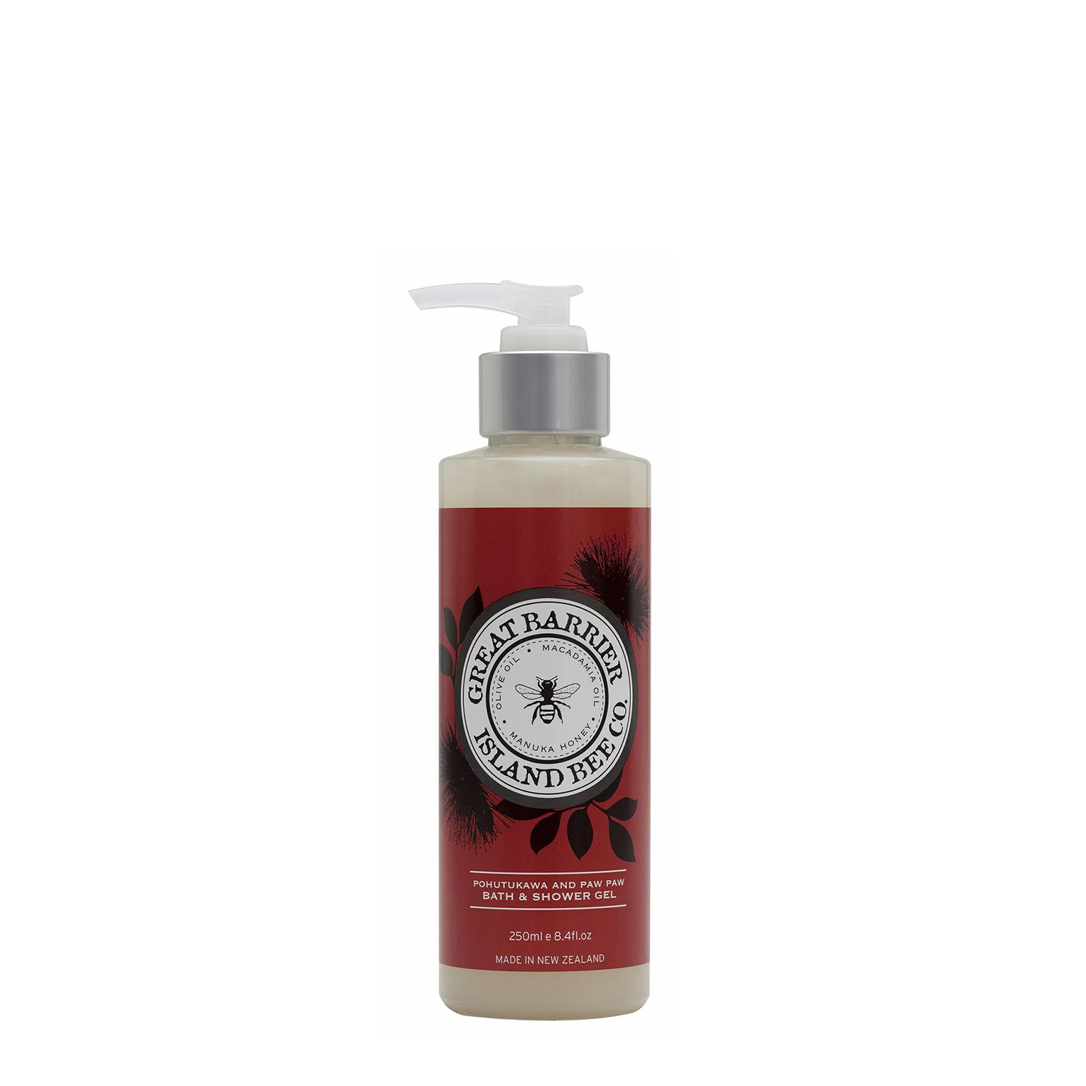 Great Barrier Island Bee Co Pohutukawa & Paw Paw Bath & Shower Gel