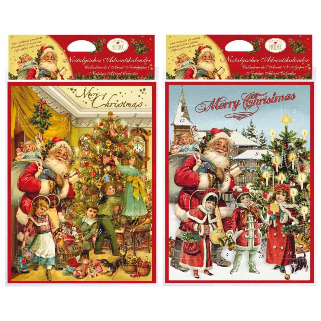 Heidel Christmas Nostalgia Assorted Chocolate Advent Calendar 75g