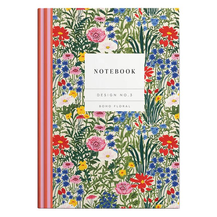 Boho Floral Kaleido A5 Hardback Notebook