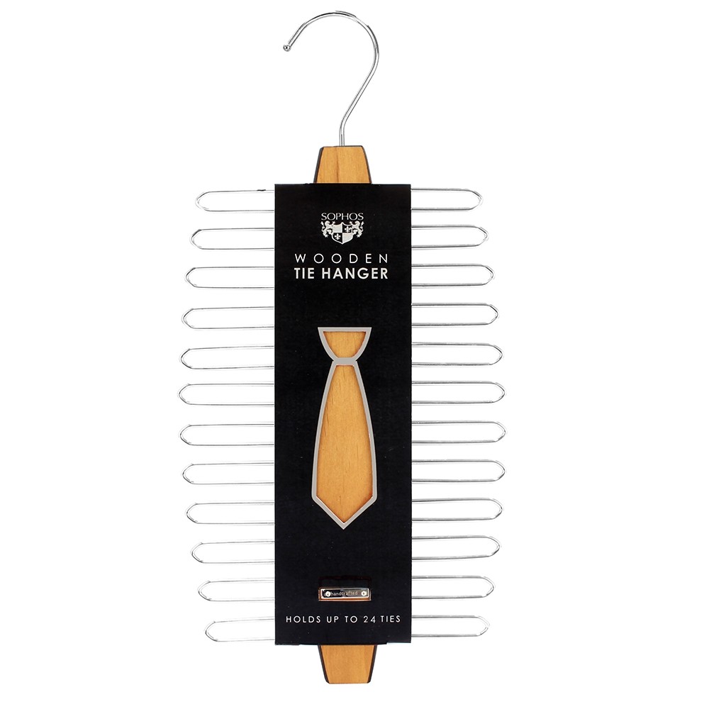 Sophos Wooden 24 Tie Hanger