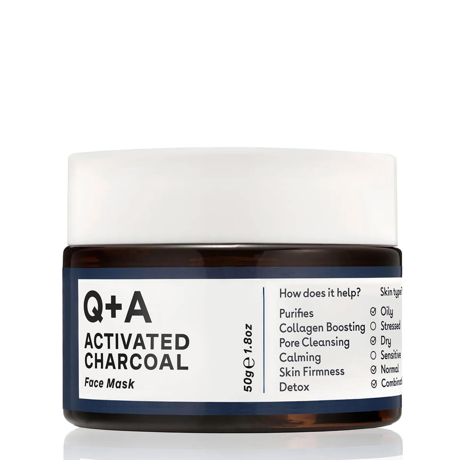 Q+A Activated Charcoal Face Mask 50g