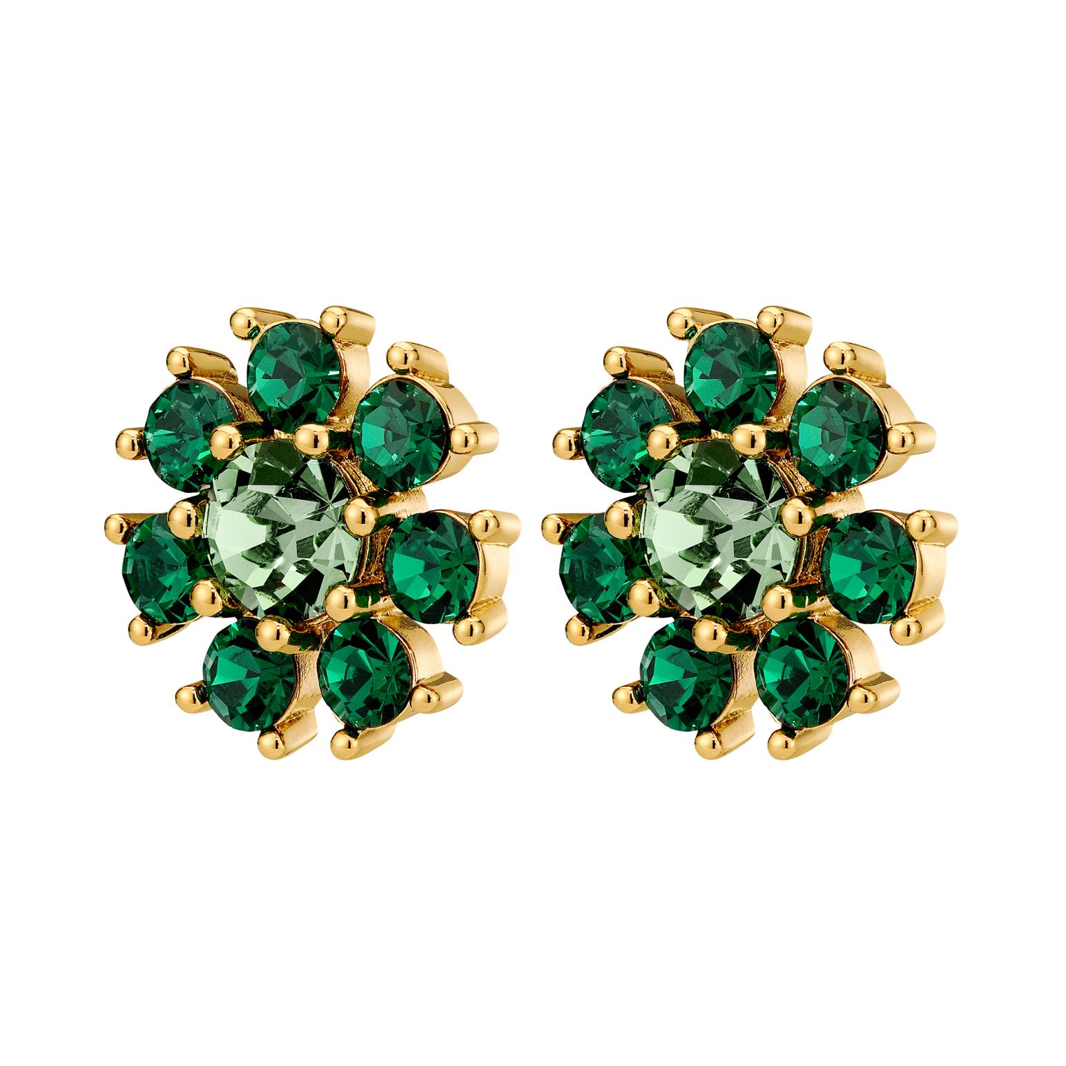 Dyrberg Kern Aude Sg Emerald Green Earring