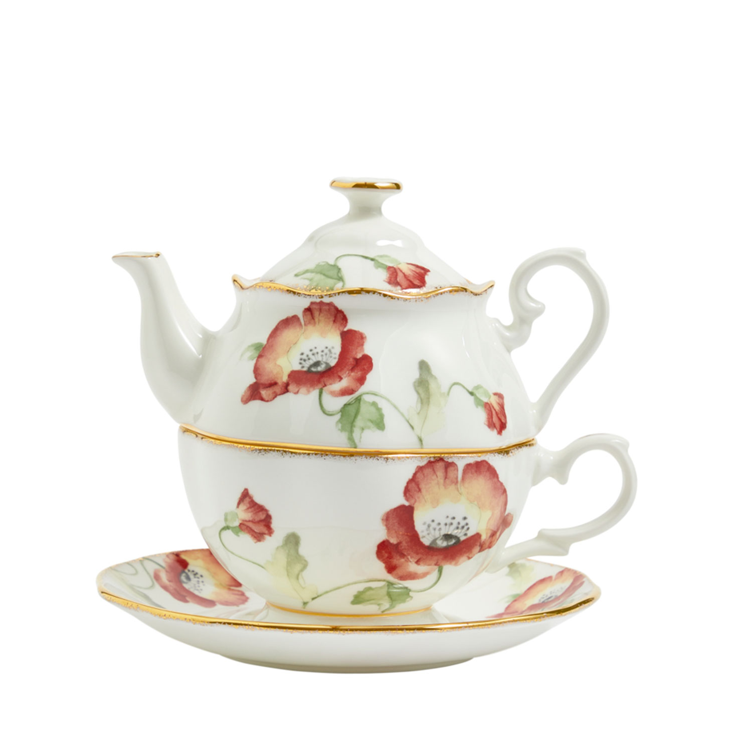 Royal Albert 100 Years Tea for One 500ml Poppy 1970