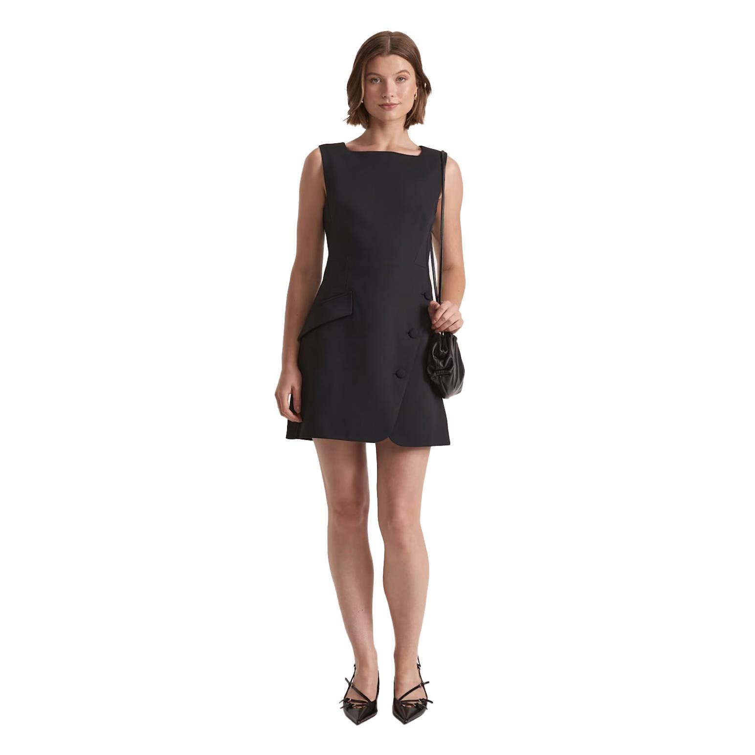 SABA Dharma Button Mini Dress