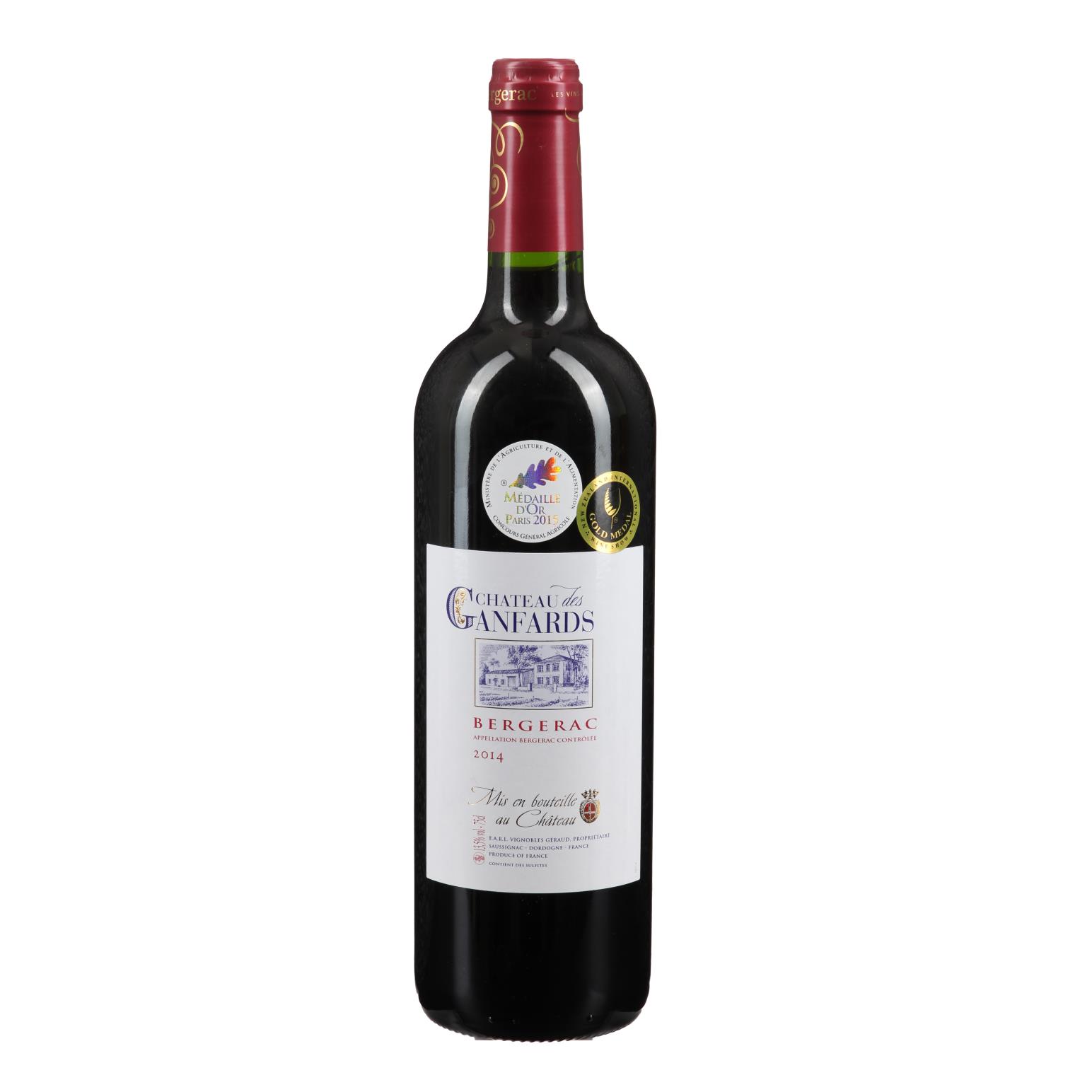 Chateau Des Ganfards Bergerac Rouge 2014 750ml