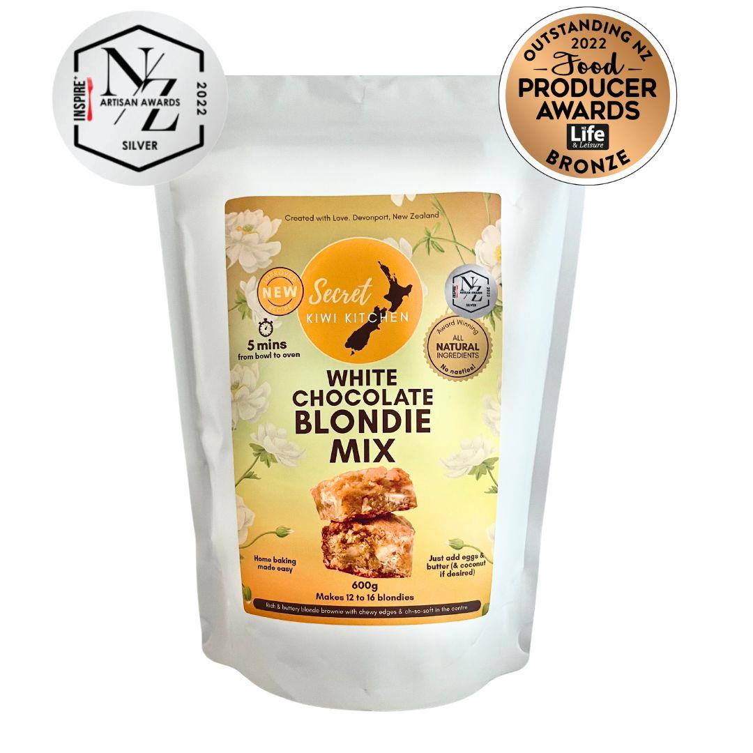 Secret Kiwi Kitchen White Chocolate Blondie Mix 620g