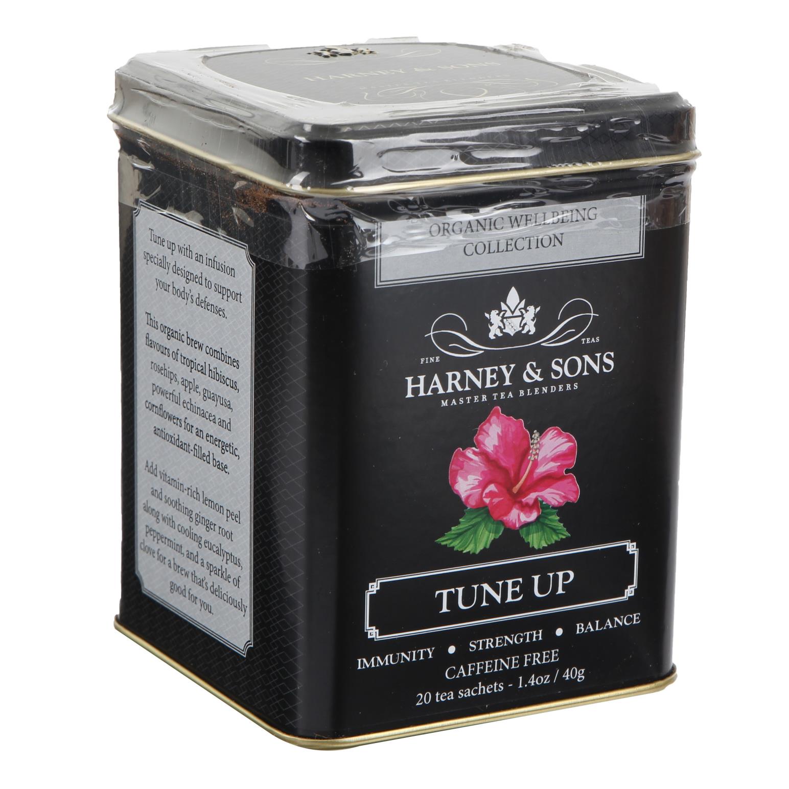 Harney & Sons Organic Tune Up - Hibiscus Ginger Tin 20 Sachets