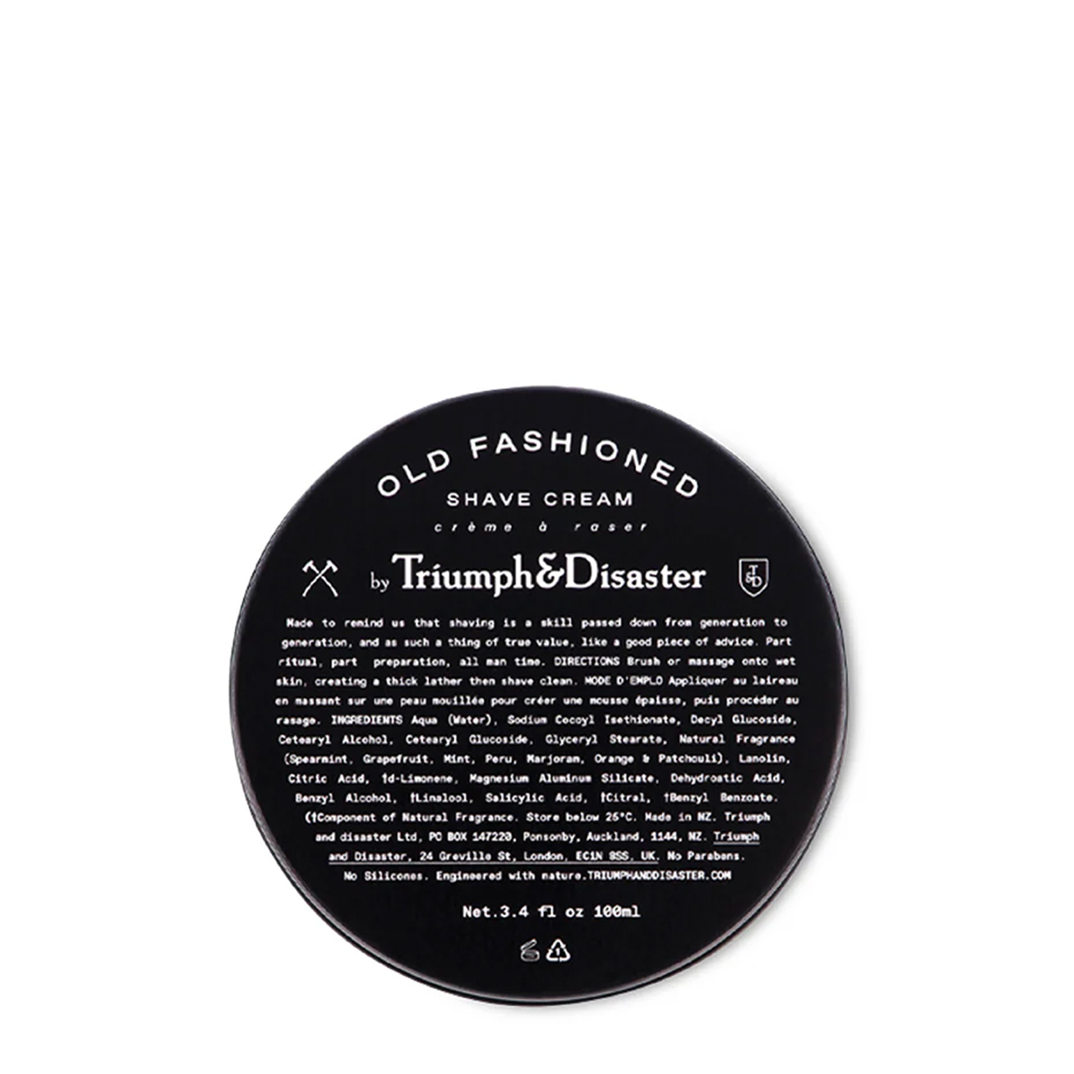 Triumph&Disaster Old Fashioned Shave Cream Jar 100ml