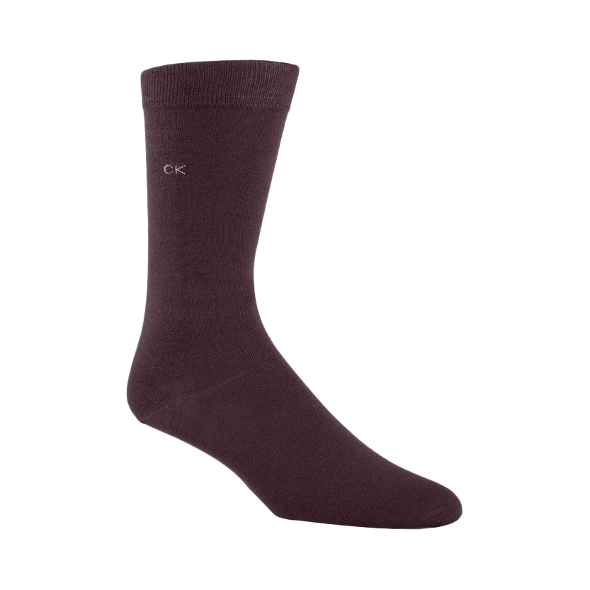 Calvin Klein Combed Cotton Flat Knit Crew Socks