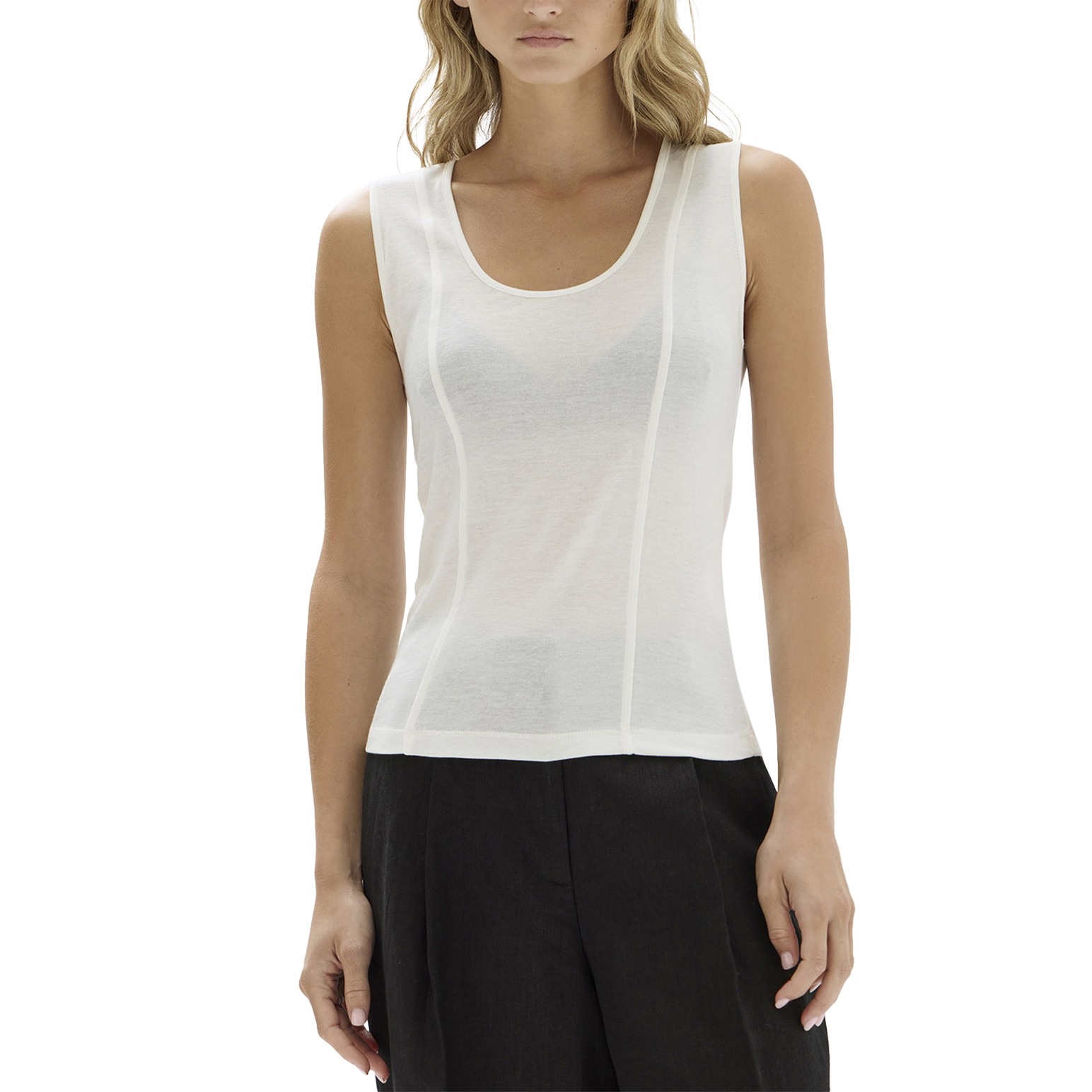 Assembly Label Penelope Jersey Tank White