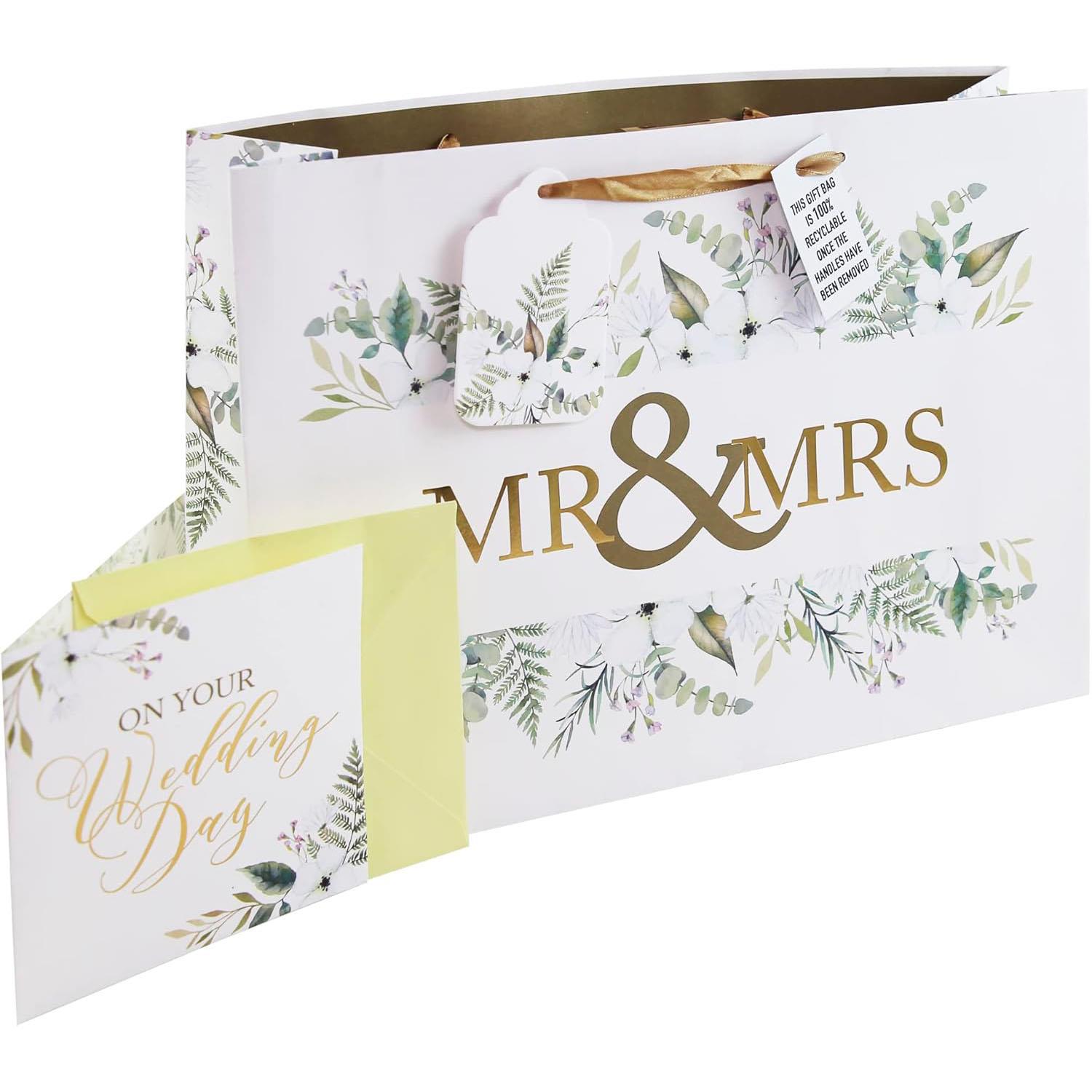 Eurowrap x Jeff Banks Mr & Mrs Gift Bag with Card