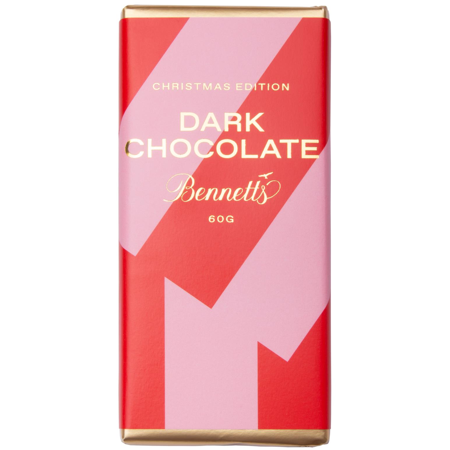 Bennetts of Mangawhai Christmas Collection Dark Chocolate Bar 60g