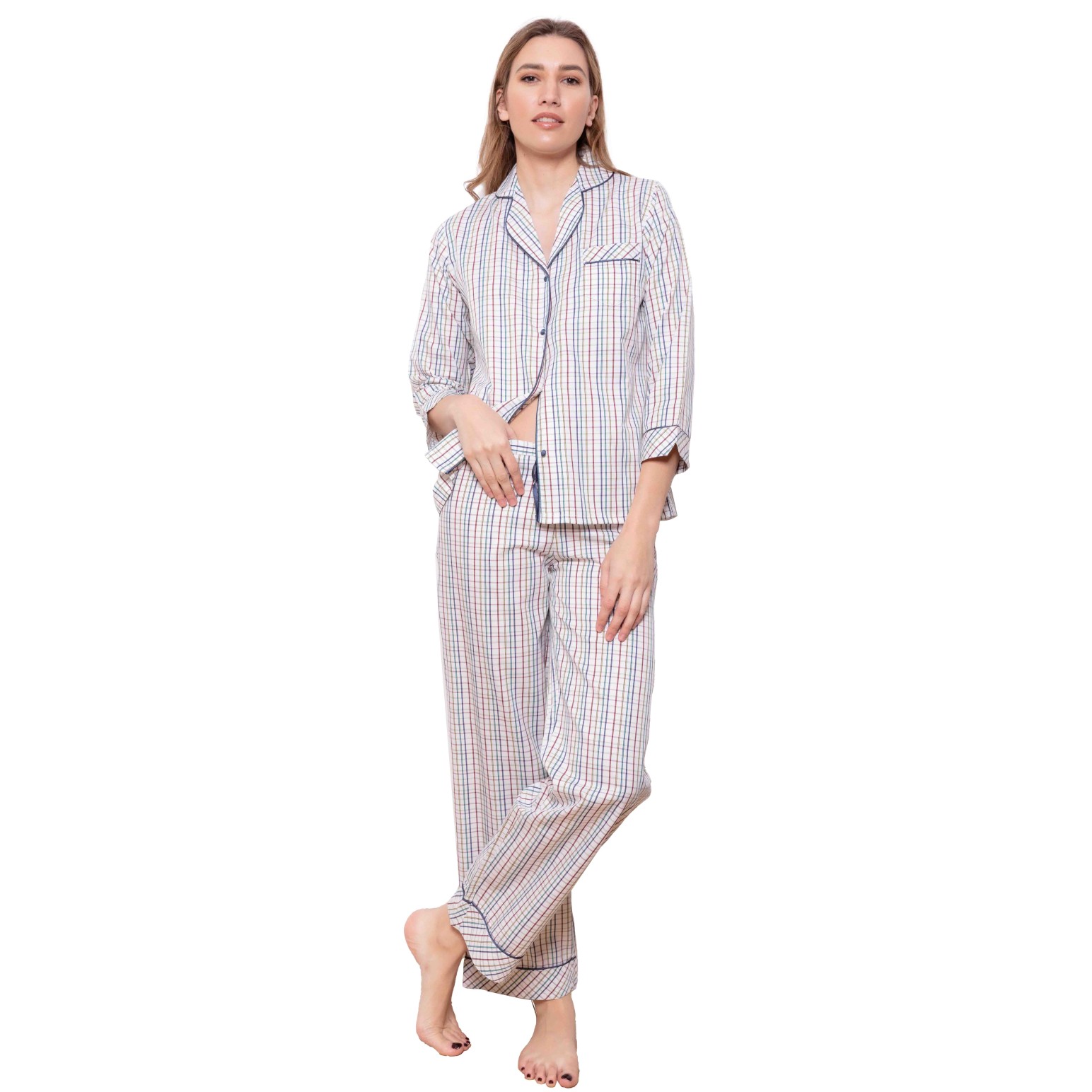 Cottonreal Tramline Pj Set