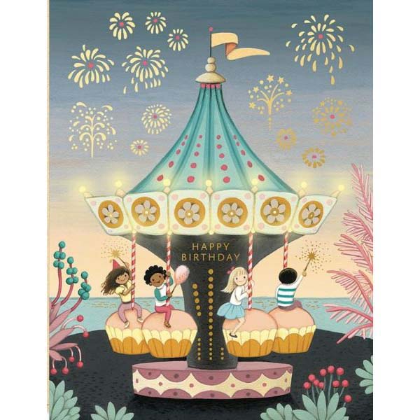 Carousel Birthday Foil Card