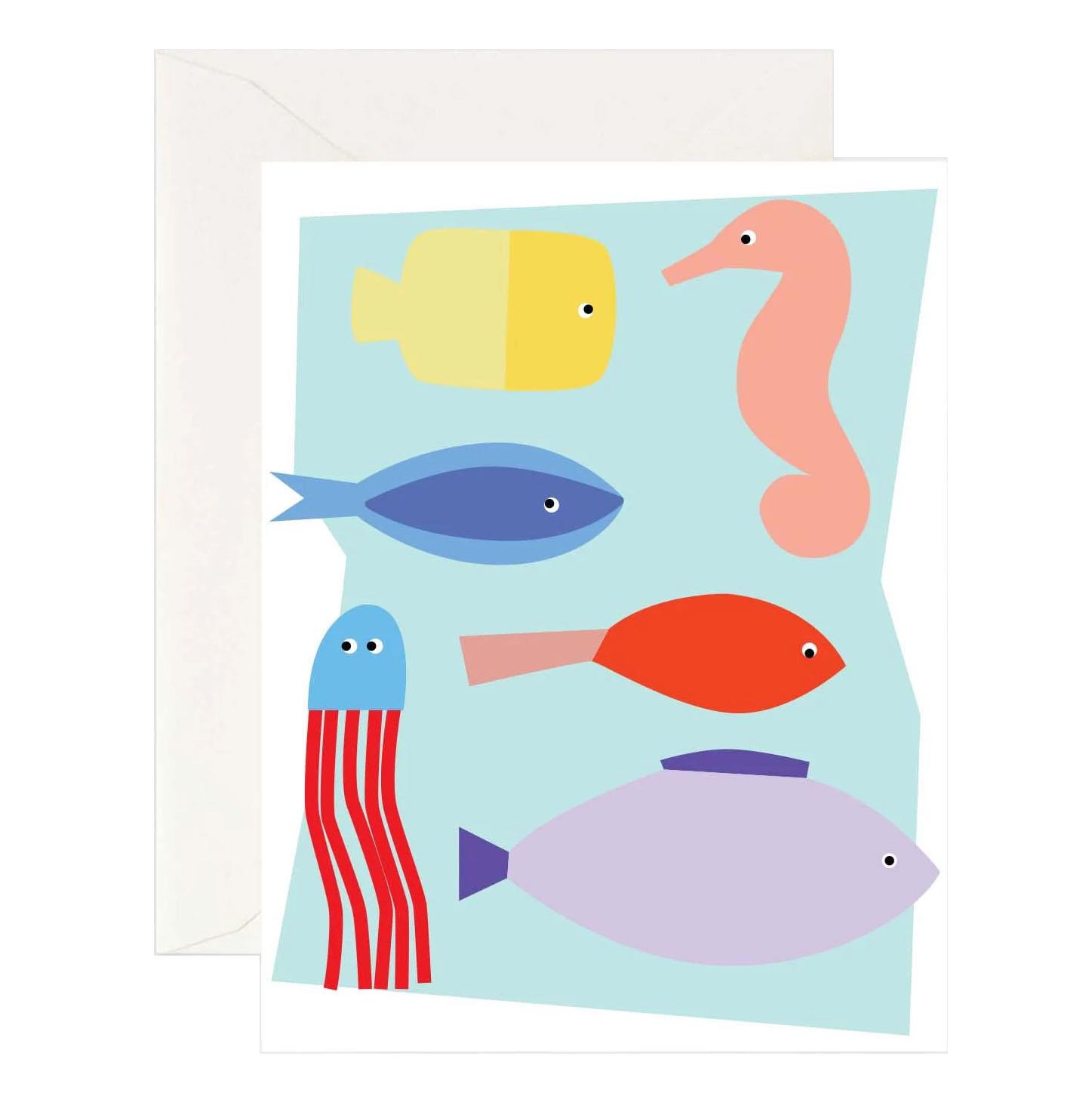 Lettuce Under The Sea Birthday Card