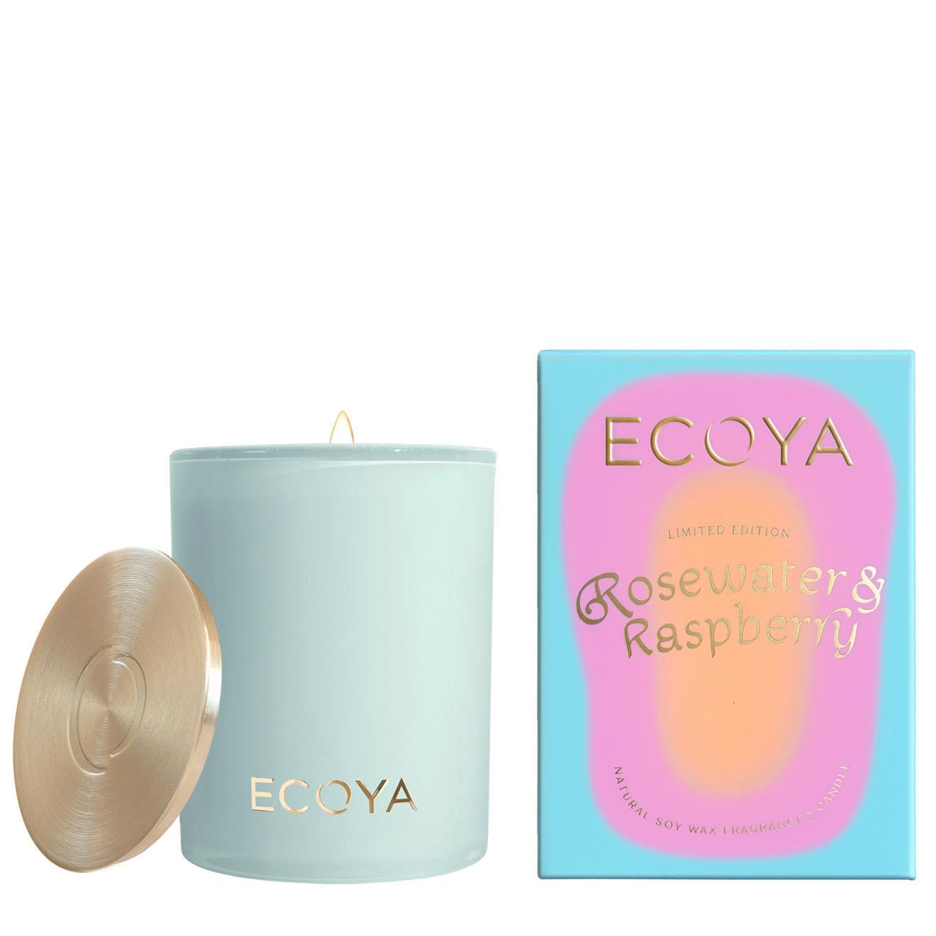 ECOYA Sorbet Summer: Rosewater & Raspberry Madison Candle 400g