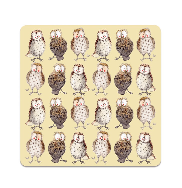 Alex Clark Owls Coaster