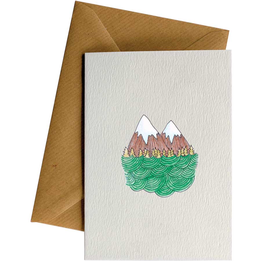 Little Difference Mountain Curly Sea Card