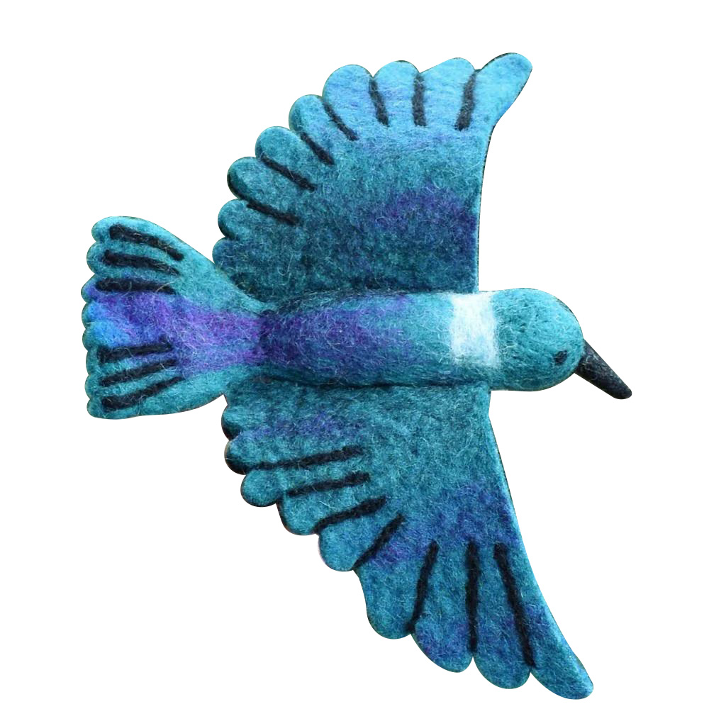 Gifted Hands Handmade Felted NZ Tui 100x160mm