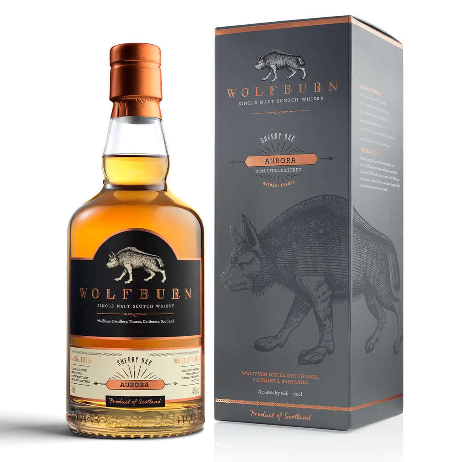 Wolfburn 'Aurora' Single Malt Whisky 46% 700ml