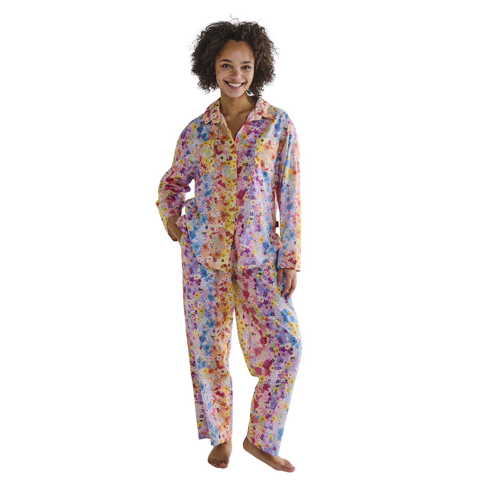 Kip&Co Posie Lane Organic Cotton Long Sleeve Shirt & Pant Pyjama Set