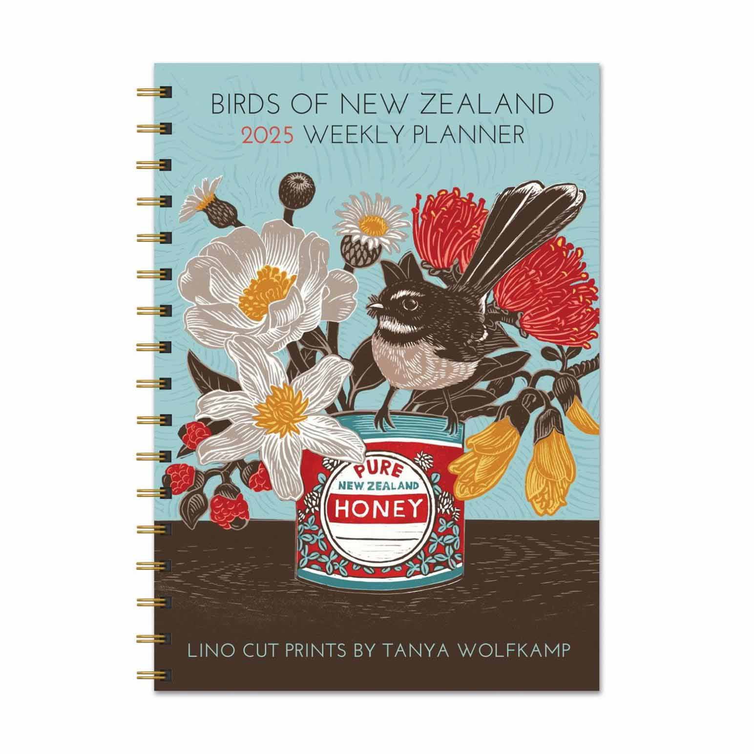 Tanya Wolfkamp New Zealand 2025 Weekly Planner