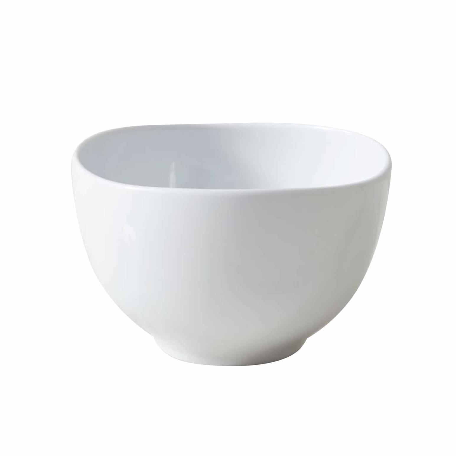 West Elm Organic Shaped Dinnerware Individual Rice Bowl White