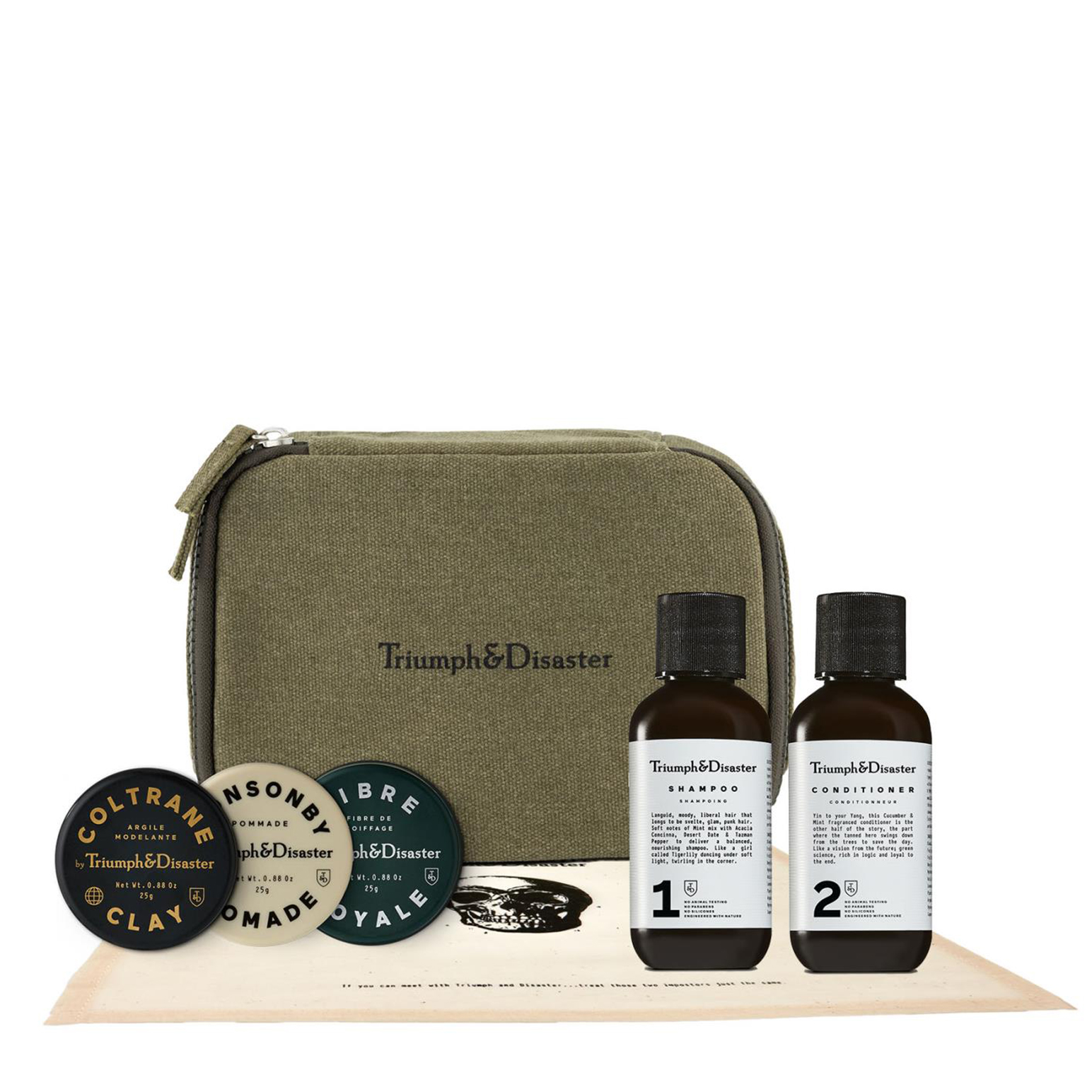 Triumph&Disaster Road Less Travelled - Dopp & Haircare Travel Kit