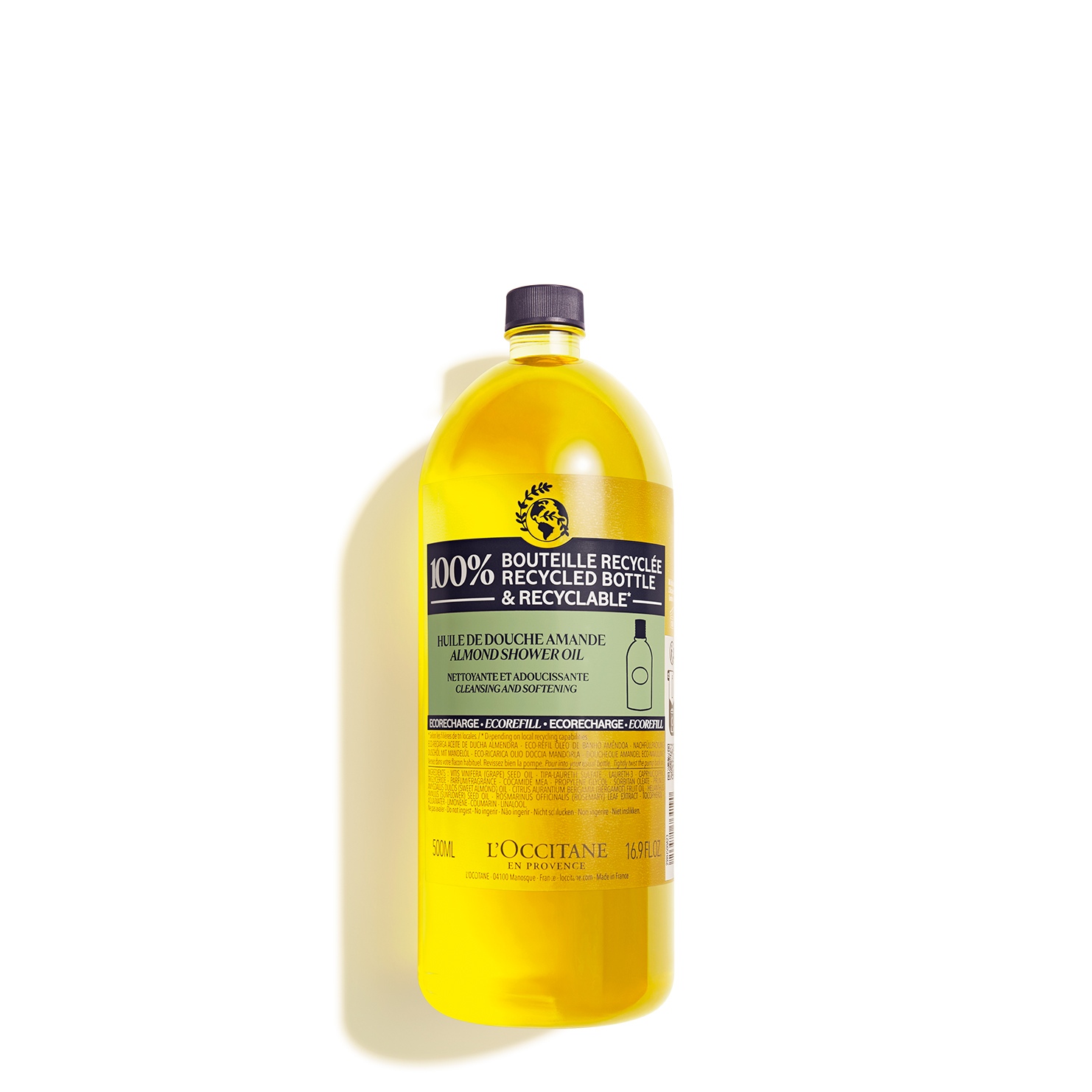 L'Occitane Almond Eco-Refill Shower Oil 500ml