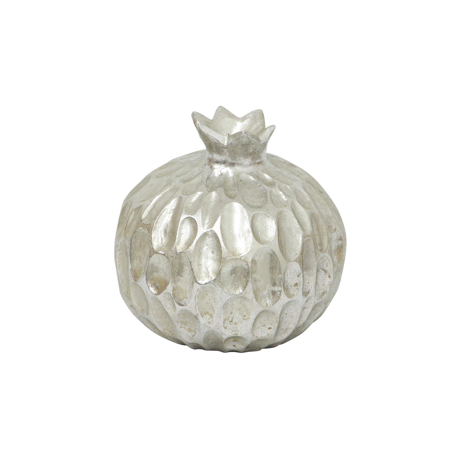 French Country Silver Pomegranate Decor