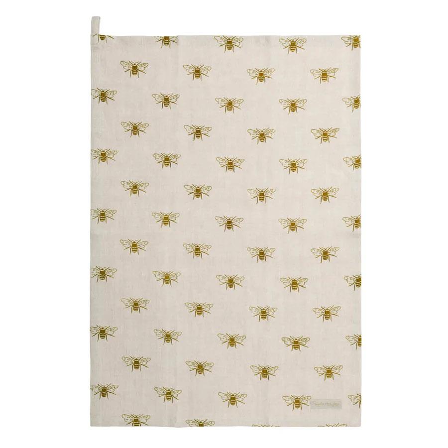 Sophie Allport Tea Towel Linen - Bees