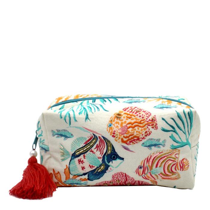 House Of Disaster Coral Fish Cosmetic Bag