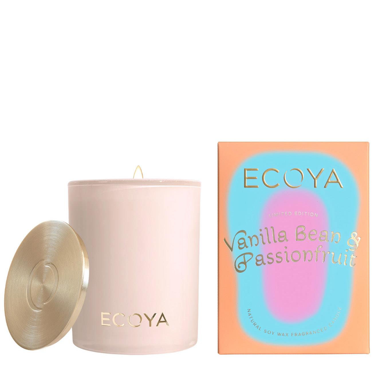 ECOYA Sorbet Summer: Vanilla Bean & Passionfruit Madison Candle 400g