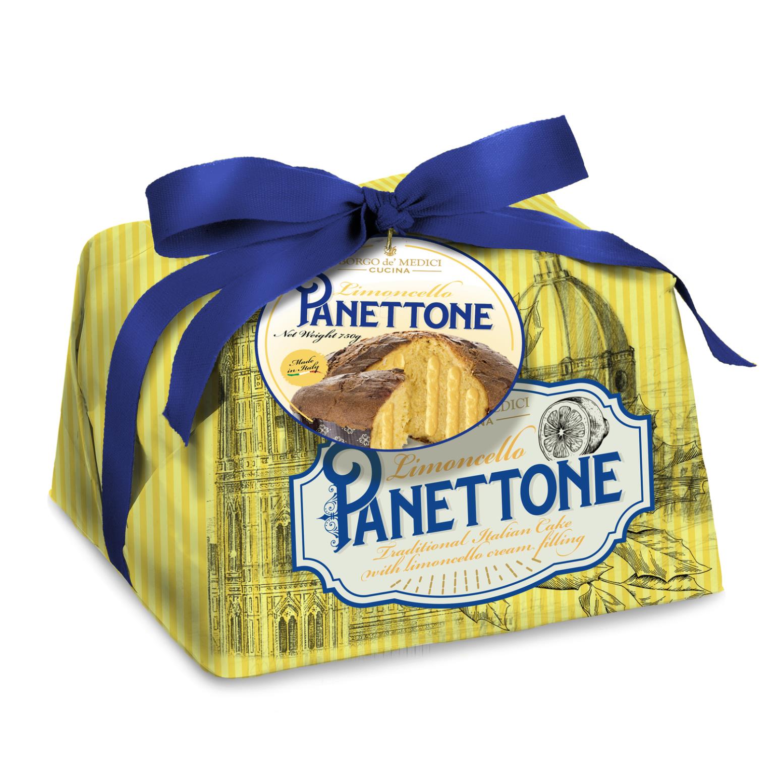 Borgo de Medici Panettone Limoncello Cream Filled Cake 750g