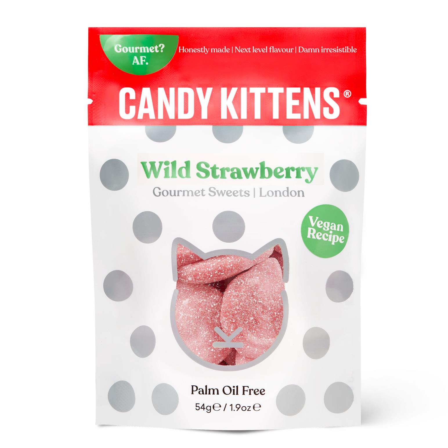 Candy Kittens Wild Strawberry Gummies 54g