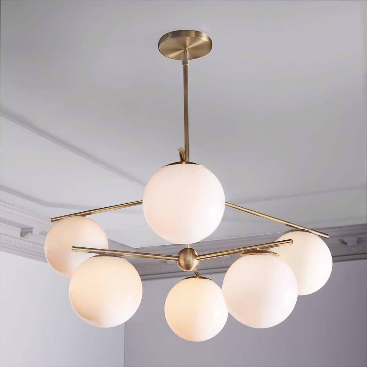 West Elm Sphere & Stem Chandelier