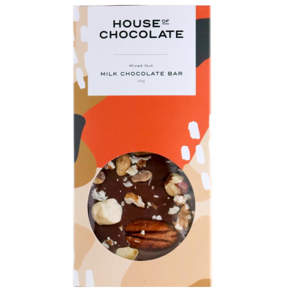 House of Chocolate Mixed Nut Milk Chocolate Bar