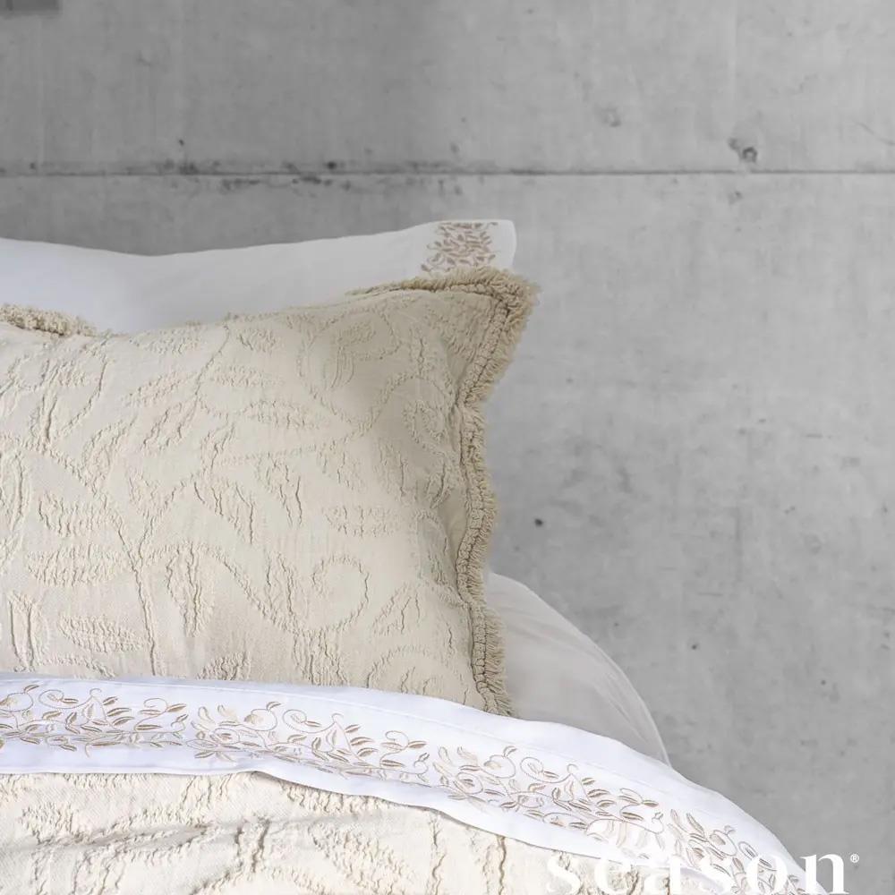 George Street Linen Butirir Cotton Jacquard Pillowcase