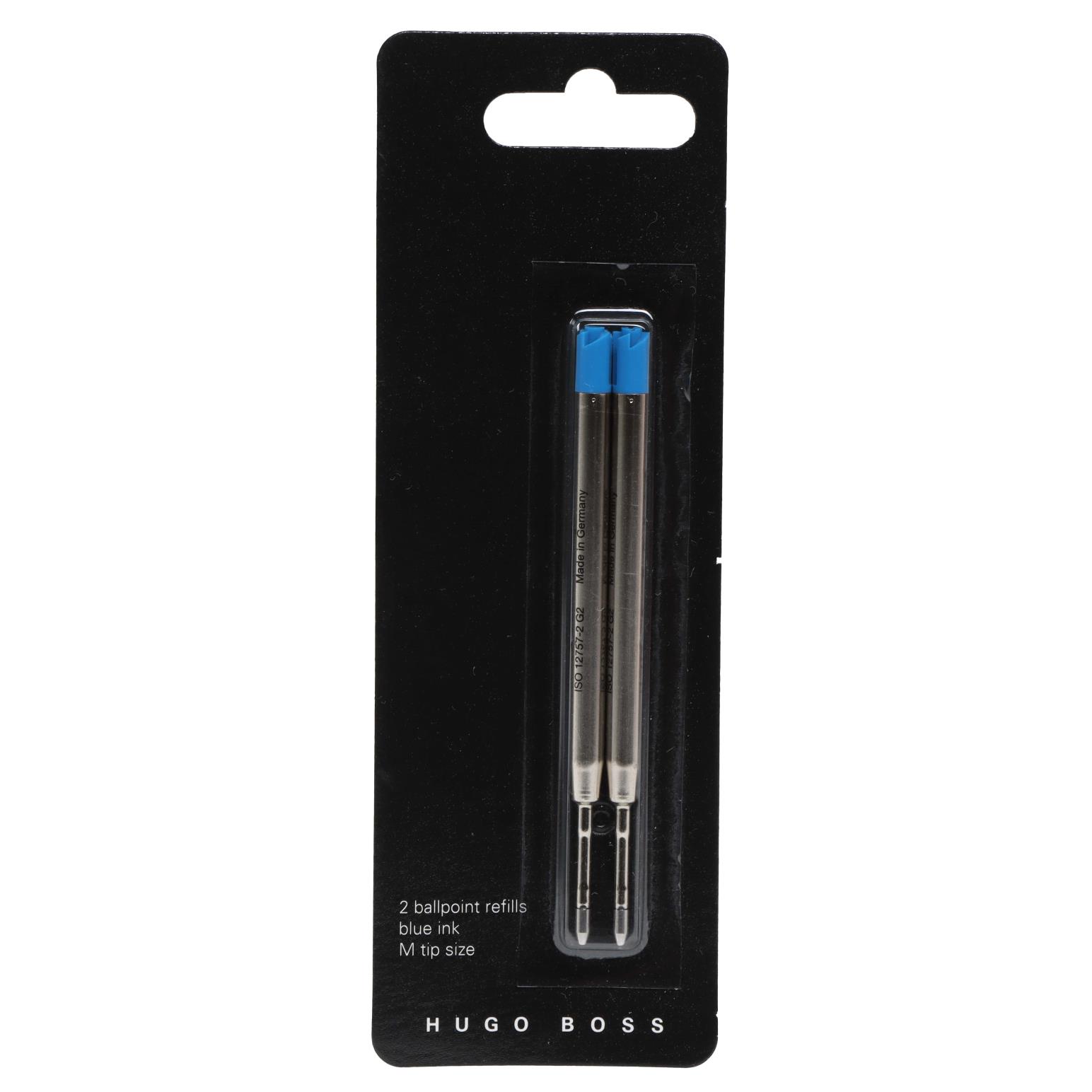 Hugo Boss Ballpoint Metal Refill Blue M 2 Pack