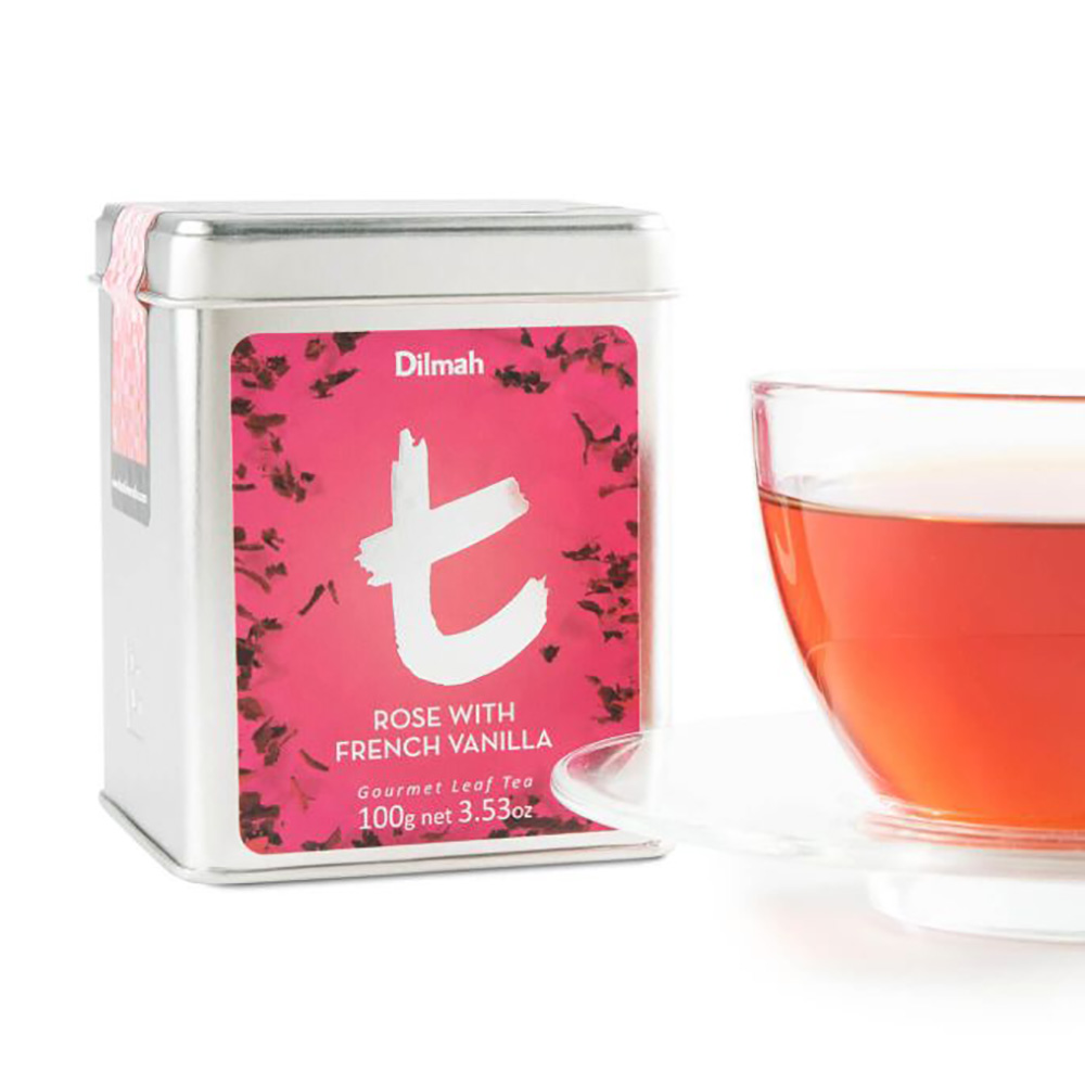 Dilmah Rose with French Vanilla Leaf in Caddy - 100g