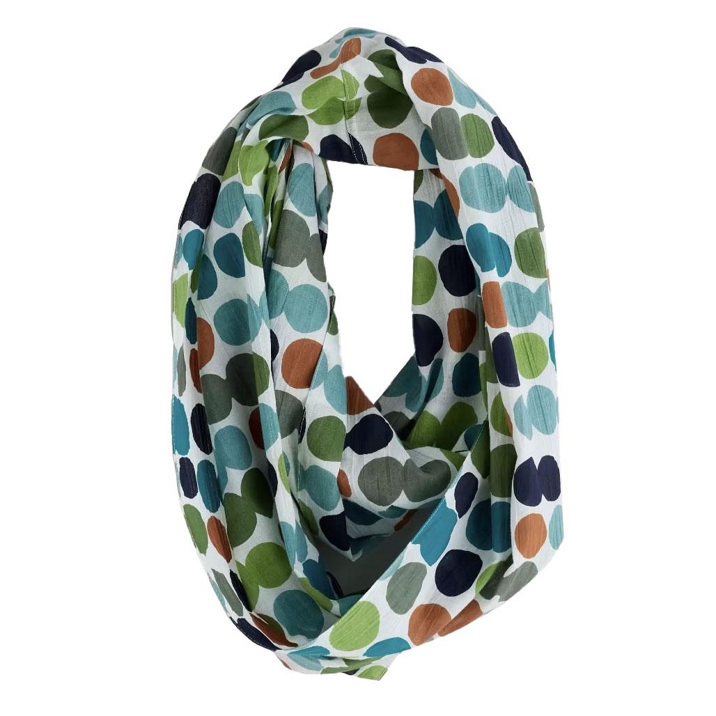 Seasalt Cornwall New Everyday Circle Scarf Watercolour Spot Hedgerow