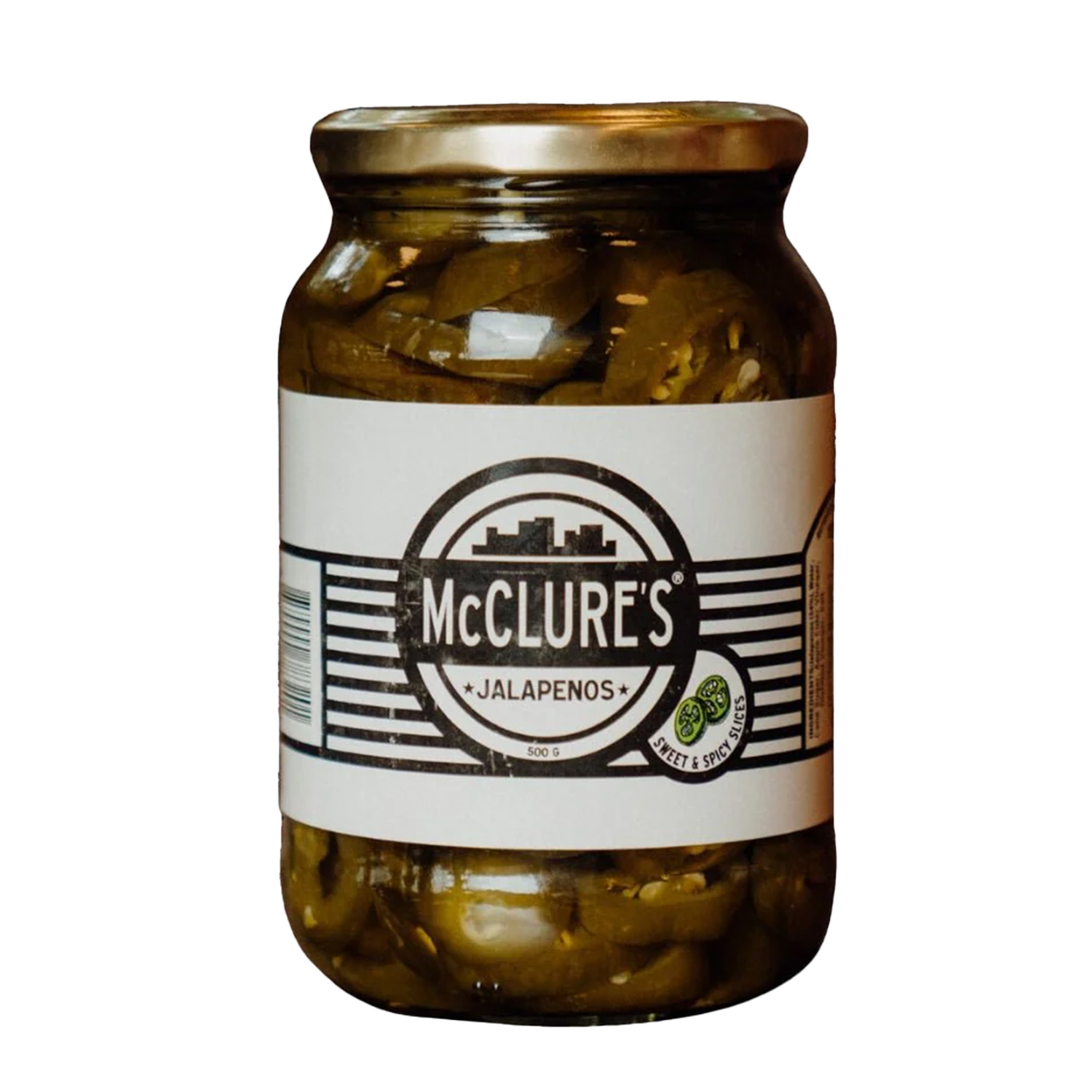 McClure's Pickles Sweet & Spicy Sliced Jalapeños 500g