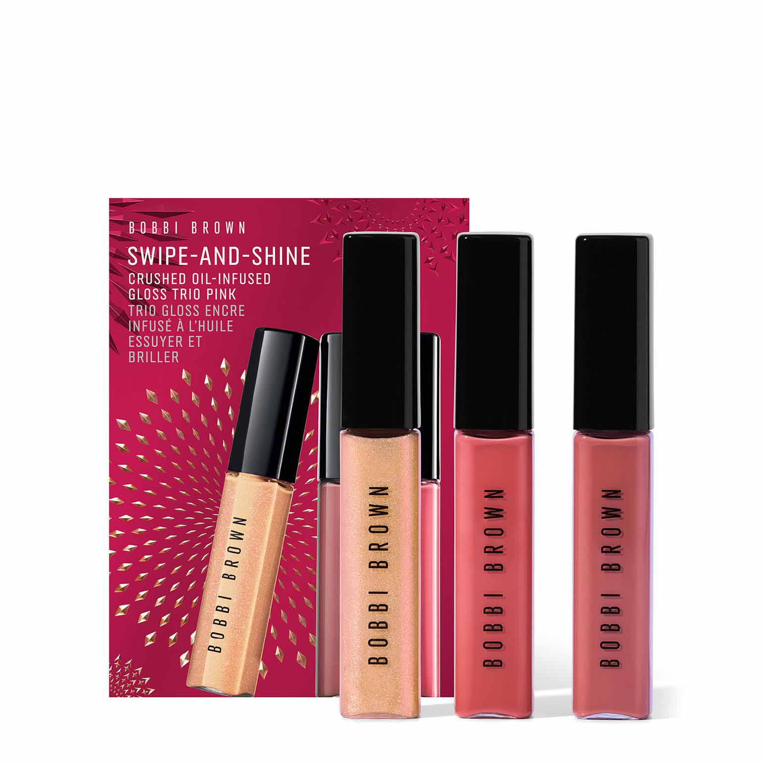 Bobbi Brown Swipe-and-Shine Crushed Oil-Infused Gloss Trio