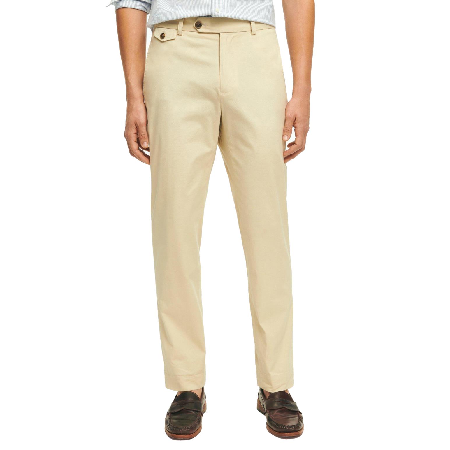 Brooks Brothers Slim Fit Canvas Poplin Chinos In Supima Cotton